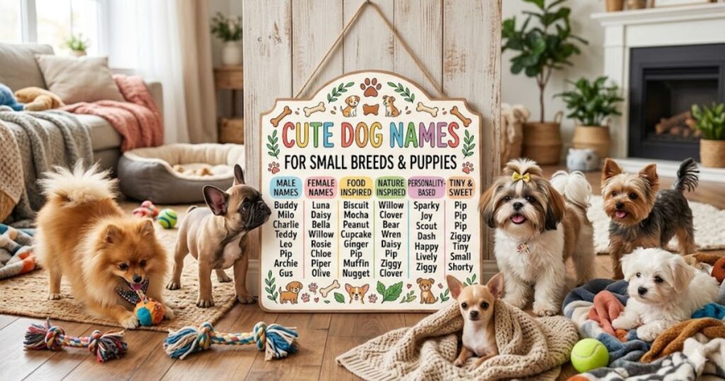 Cute Dog Names for Small Breeds and Puppies
