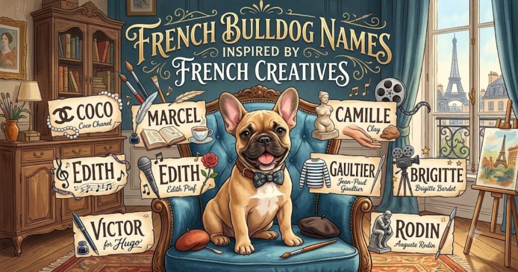 French Bulldog Names Inspired by French Creatives
