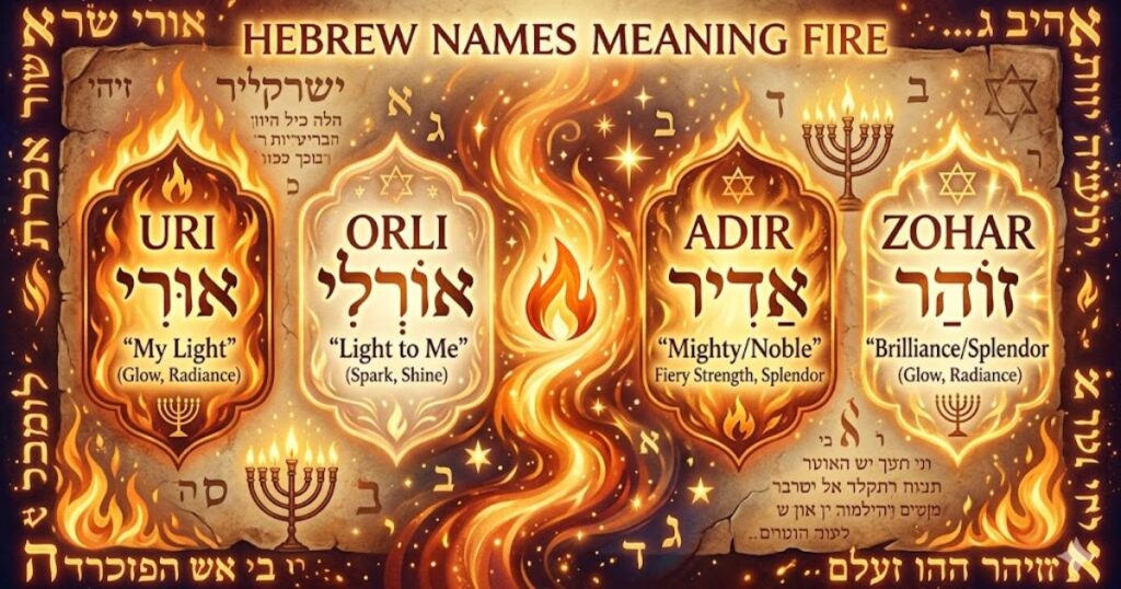 Hebrew Names Meaning Fire