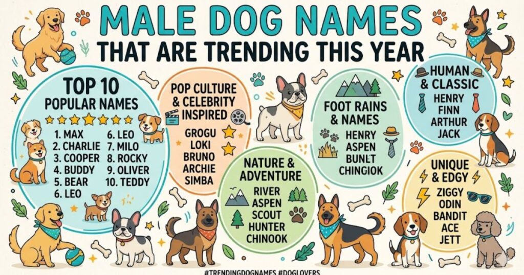 Male Dog Names That Are Trending This Year