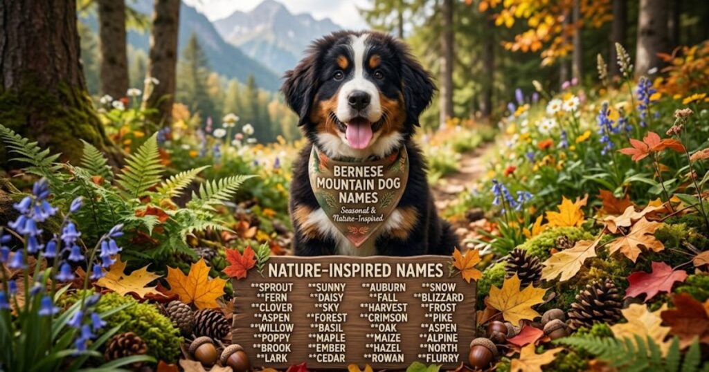 Seasonal & Nature-Inspired Bernese Mountain Dog Names