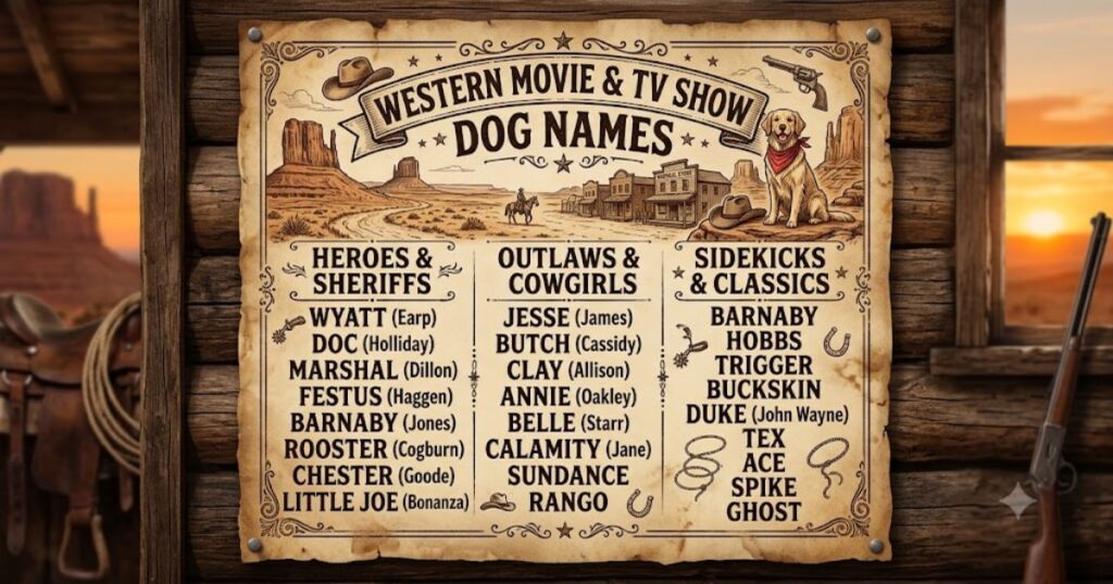 Western Movie and TV Show Dog Names