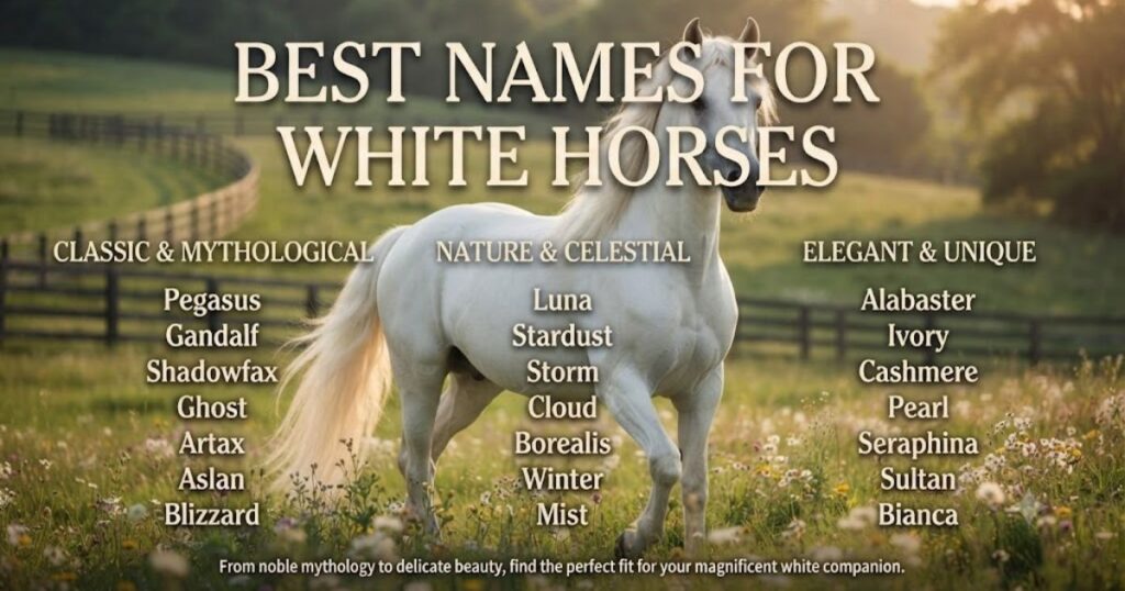 Best Names for White Horses