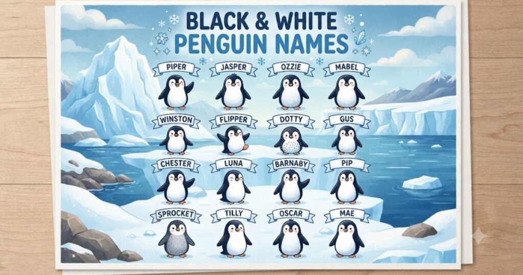 Black and White Penguin Names