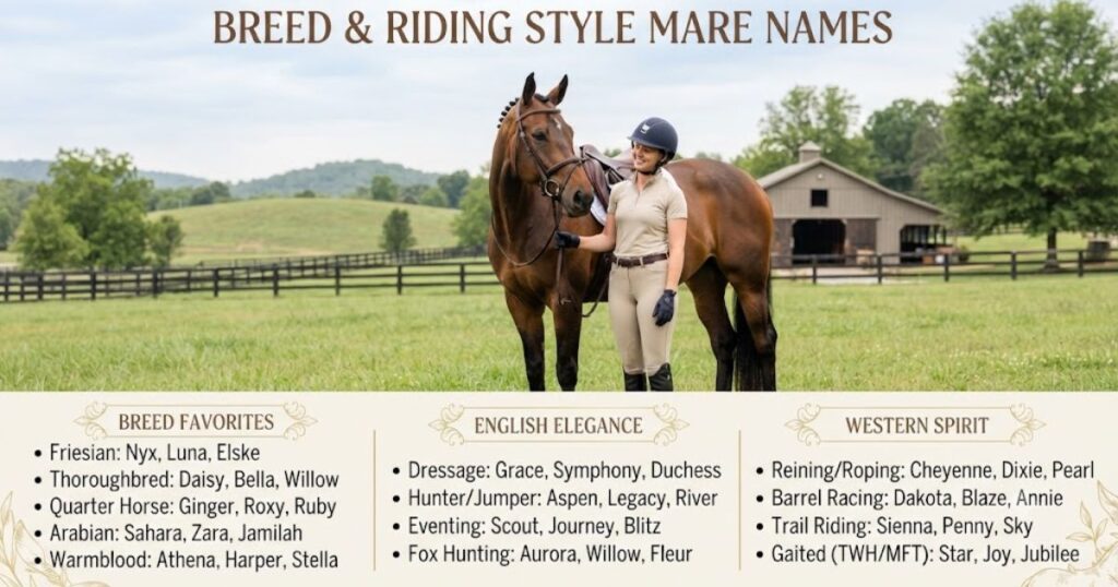 Breed and Riding Style Mare Names