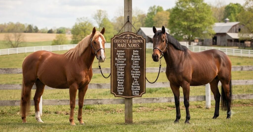 Chestnut & Brown Mare Horse Names