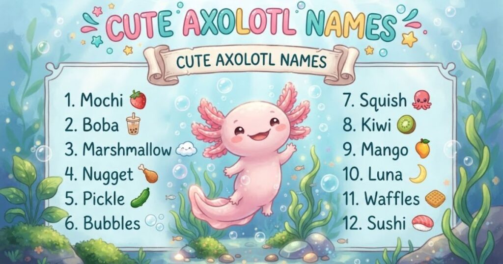 Cute Axolotl Names
