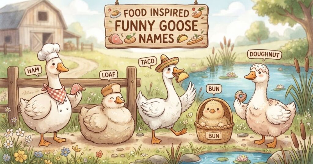 Food Inspired Funny Goose Names