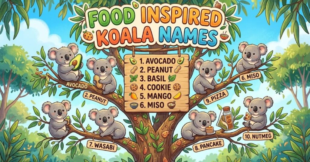 Food Inspired Koala Names