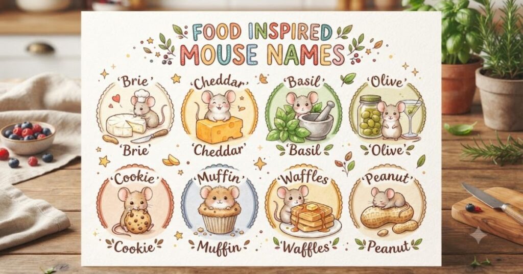 Food Inspired Mouse Names