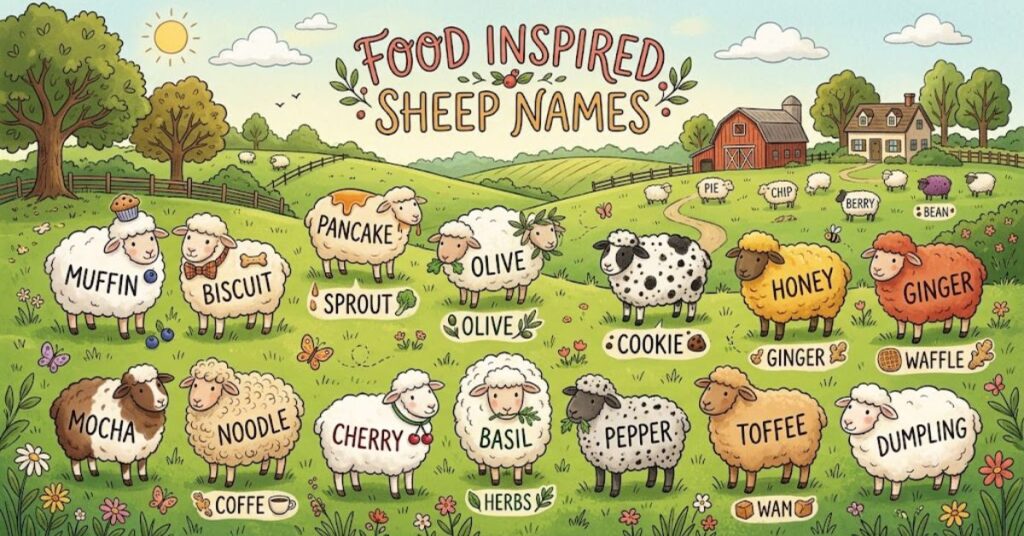 Food Inspired Sheep Names
