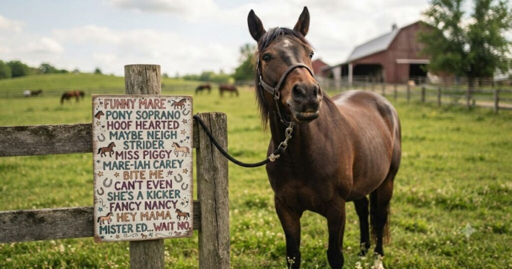 Funny Mare Horse Names