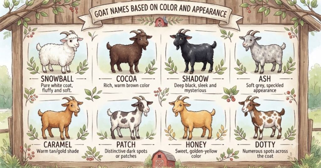 Goat Names Based on Color and Appearance