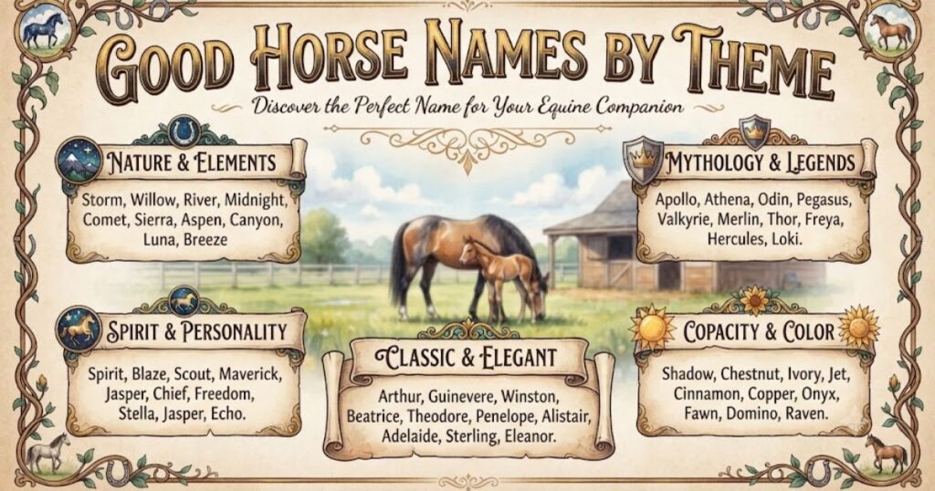 Good Horse Names by Theme