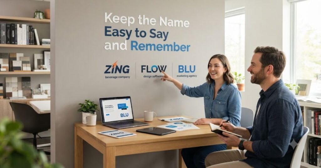 Keep the Name Easy to Say and Remember