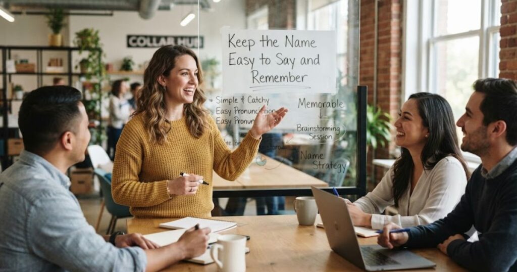 Keep the Name Easy to Say and Remember