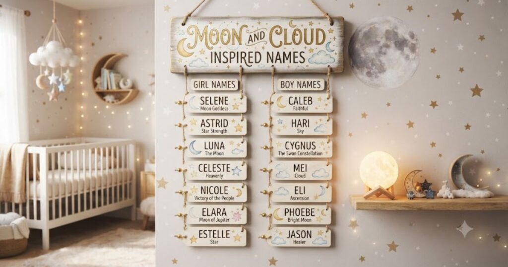 Moon and Cloud Inspired Names
