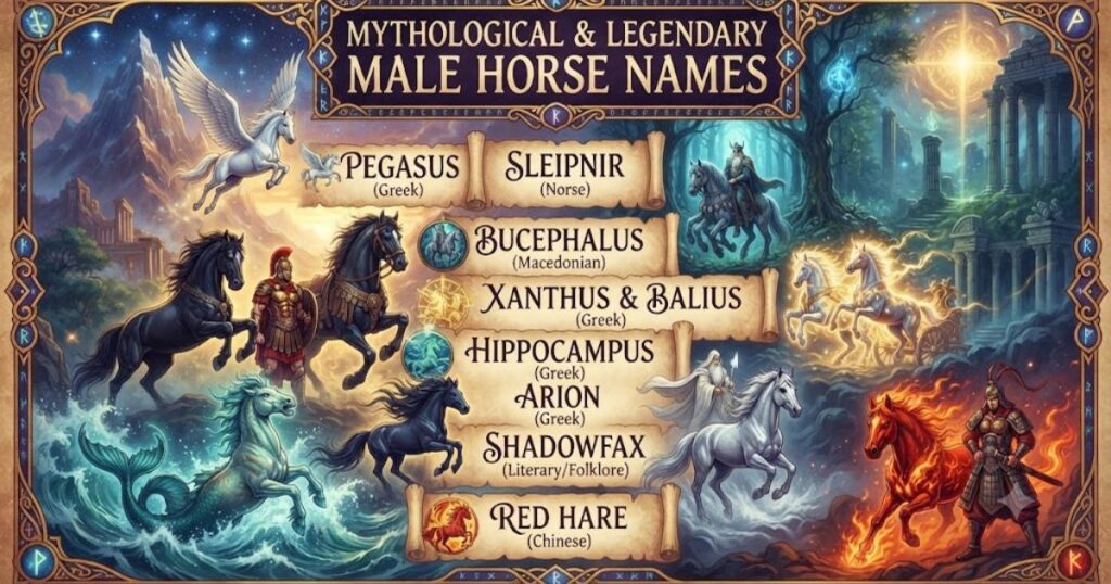 Mythological & Legendary Male Horse Names