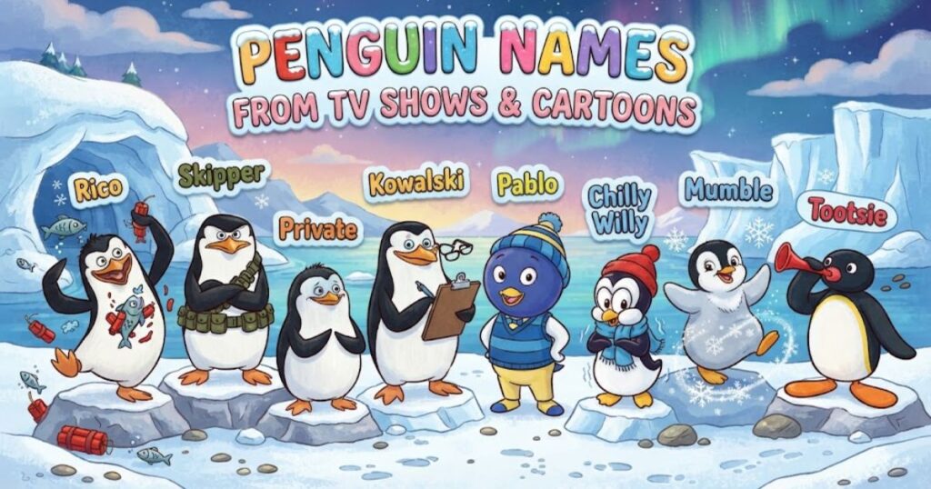 Penguin Names from TV Shows & Cartoons