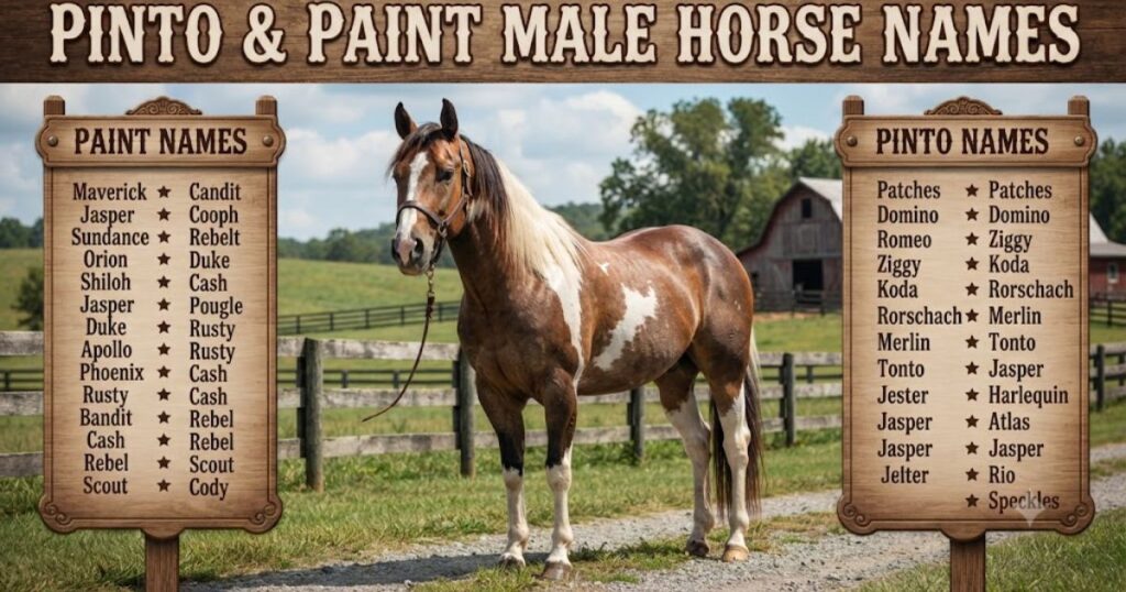 Pinto & Paint Male Horse Names