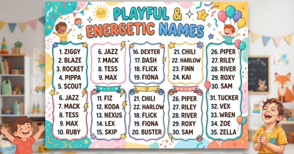 Playful & Energetic Names