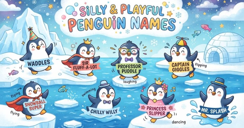 Silly & Playful Penguin Names