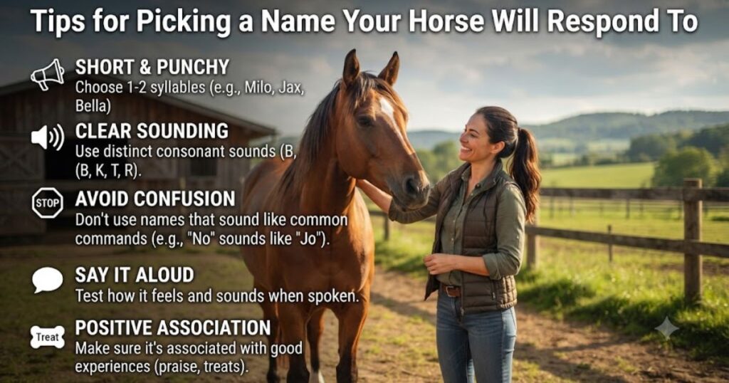 Tips for Picking a Name Your Horse Will Respond To