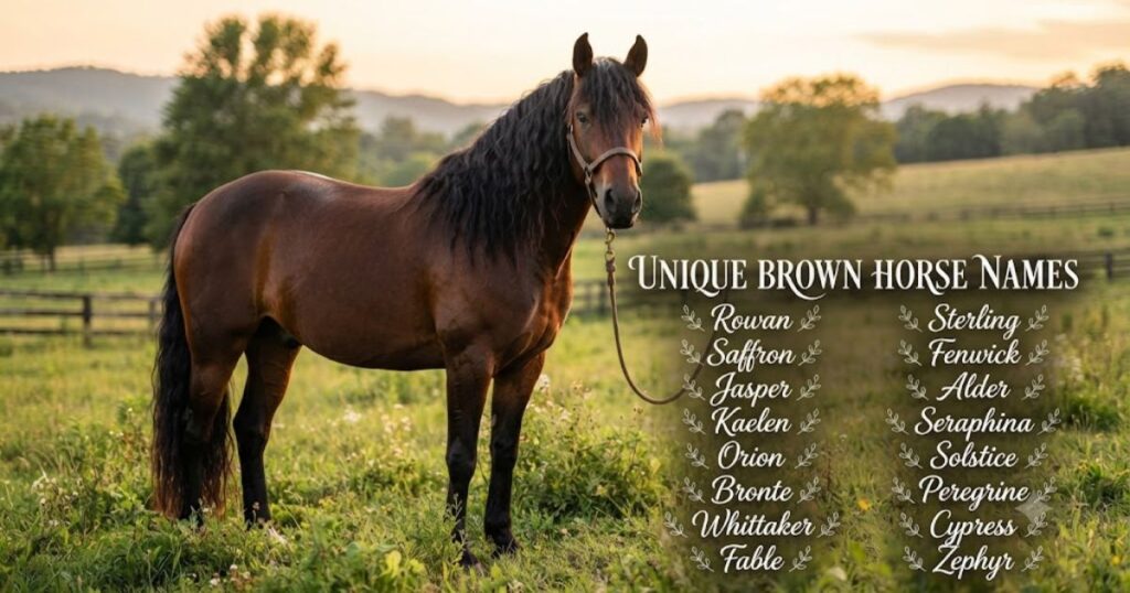 Unique Brown Horse Names