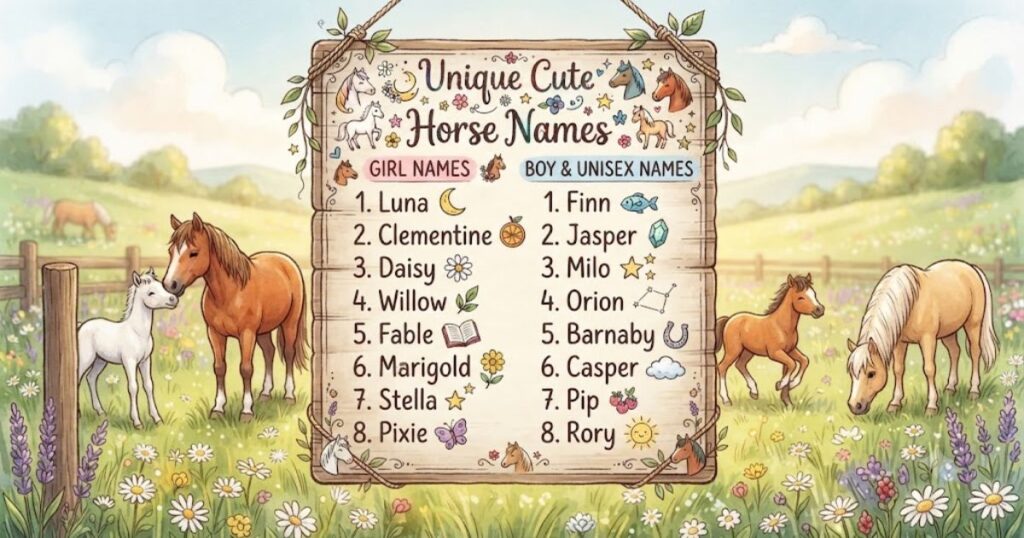 Unique Cute Horse Names
