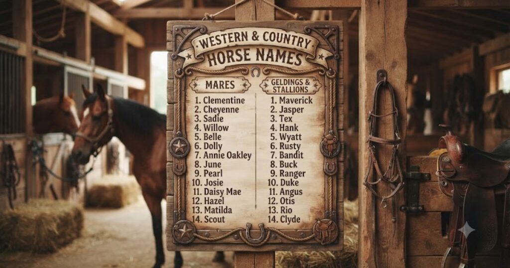 Western & Country Horse Names