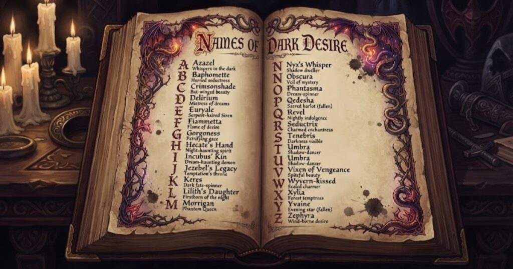 A Z Name Ideas for Succubus