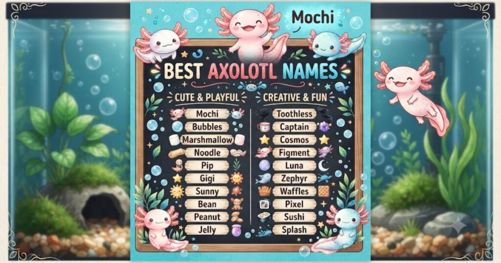 Best Axolotl Names