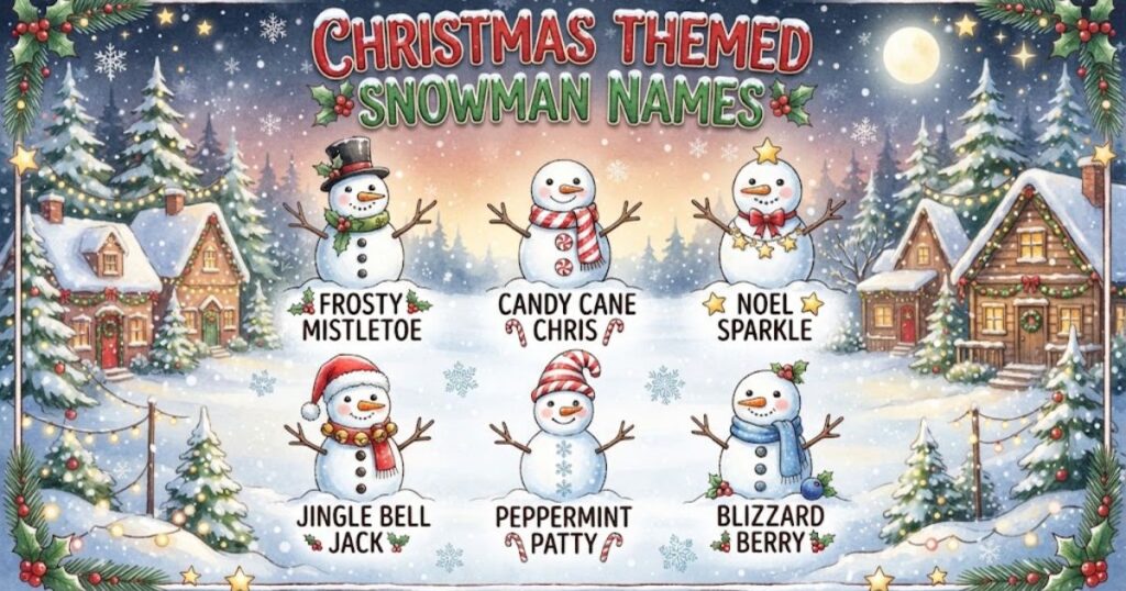 Christmas Themed Snowman Names