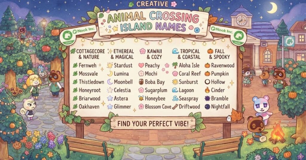 Creative Animal Crossing Island Names