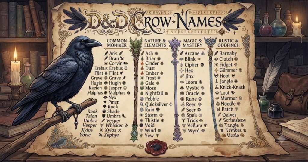 DnD Crow Names