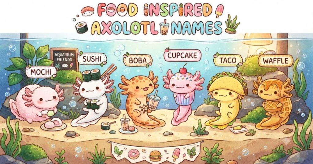 Food Inspired Axolotl Names