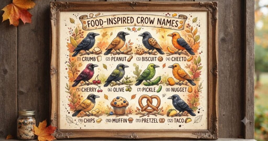 Food Inspired Crow Names