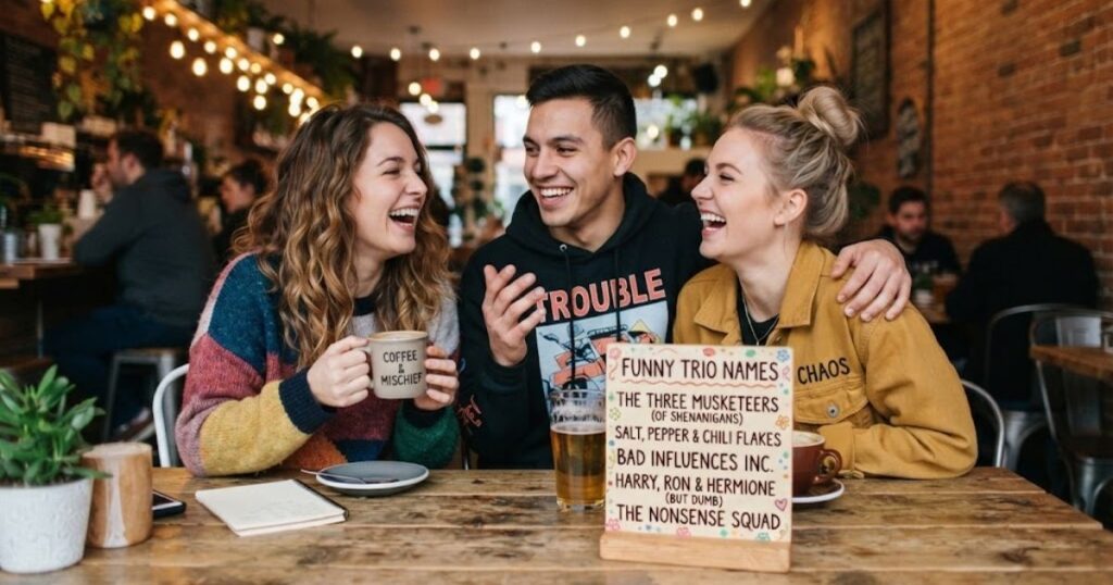 Funny Trio Names For A Group Of 3 Friends