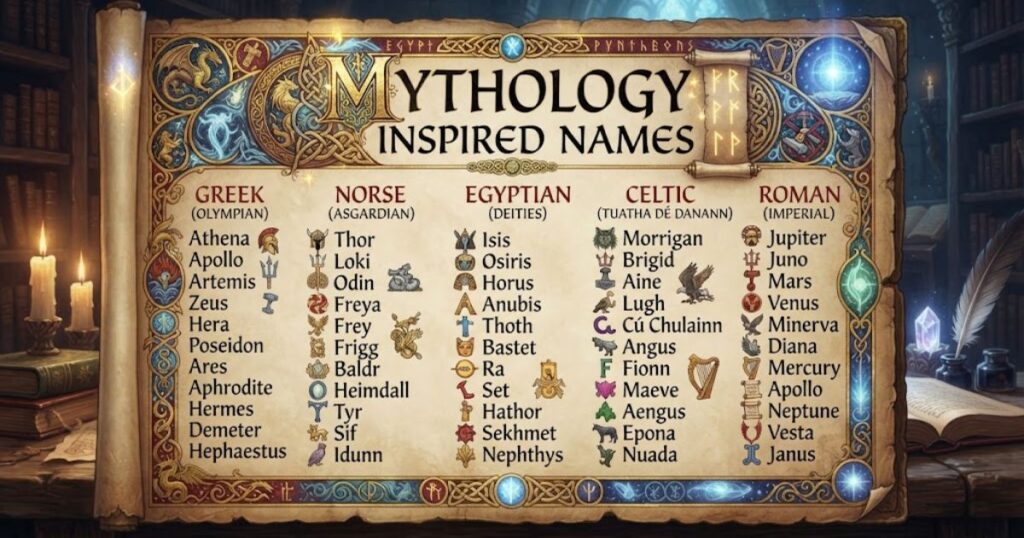 Mythology Inspired Names