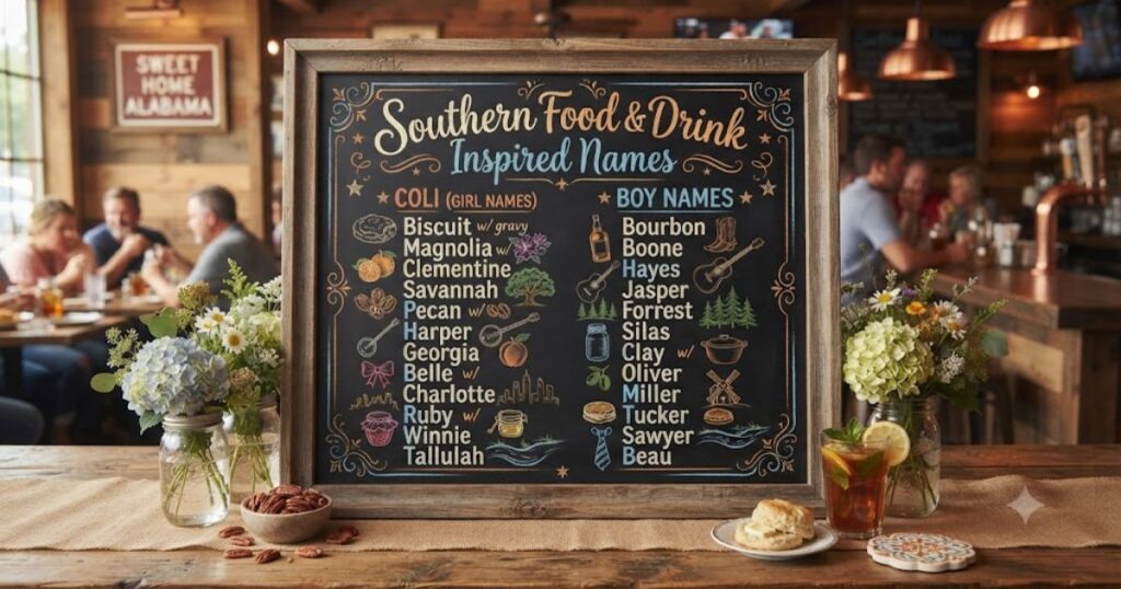 Southern Food and Drink Inspired Names