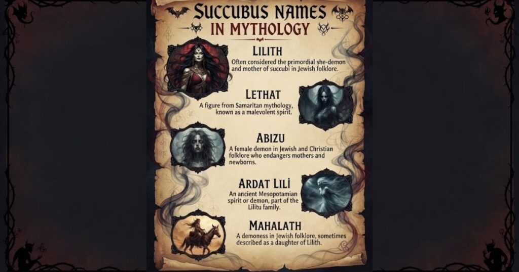 Succubus Names in Mythology