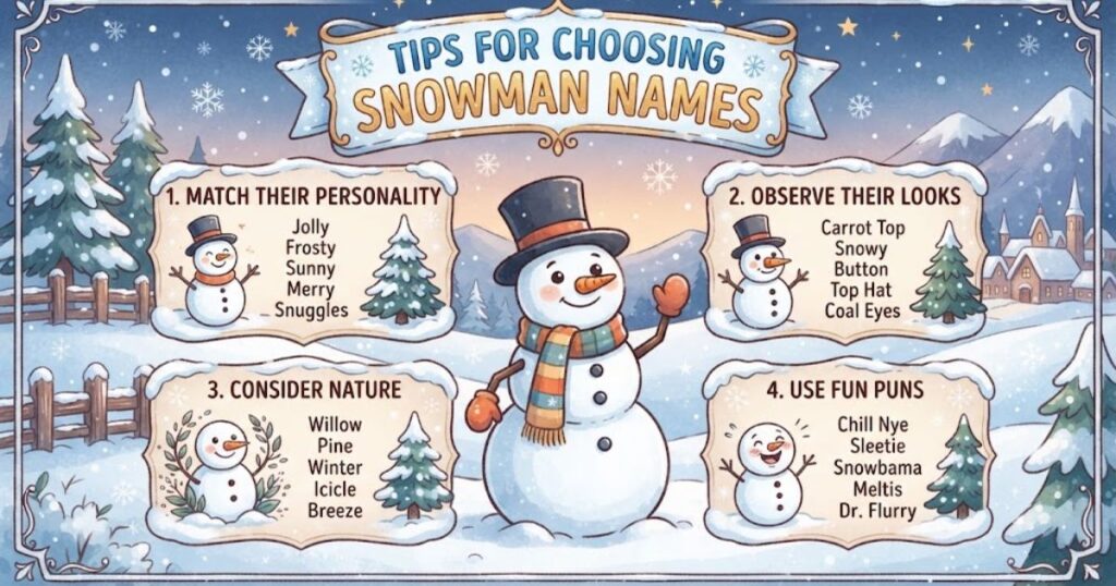 Tips For Choosing Snowman Names