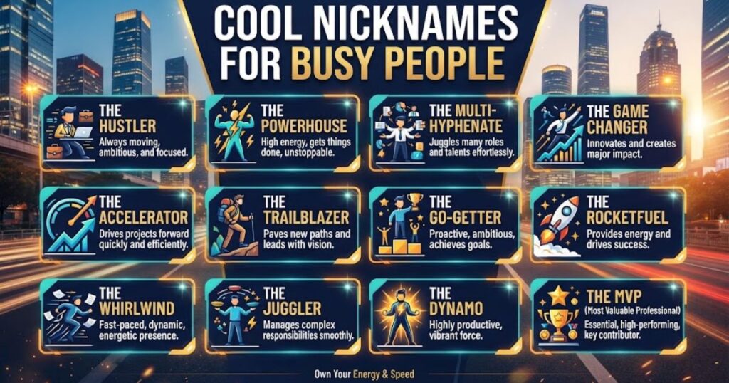 Cool Nicknames for Busy People