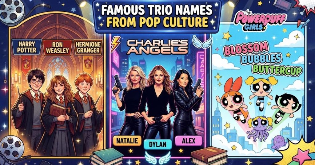 Famous Trio Names From Pop Culture