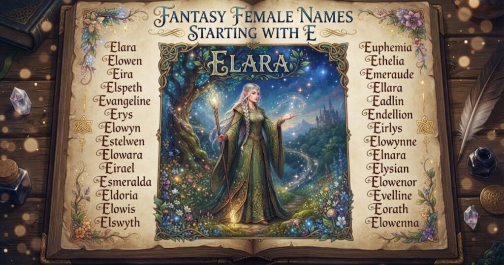 Fantasy Female Names Starting With E