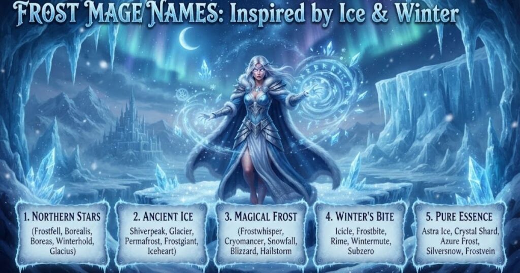 Frost Mage Names Inspired by Ice and Winter