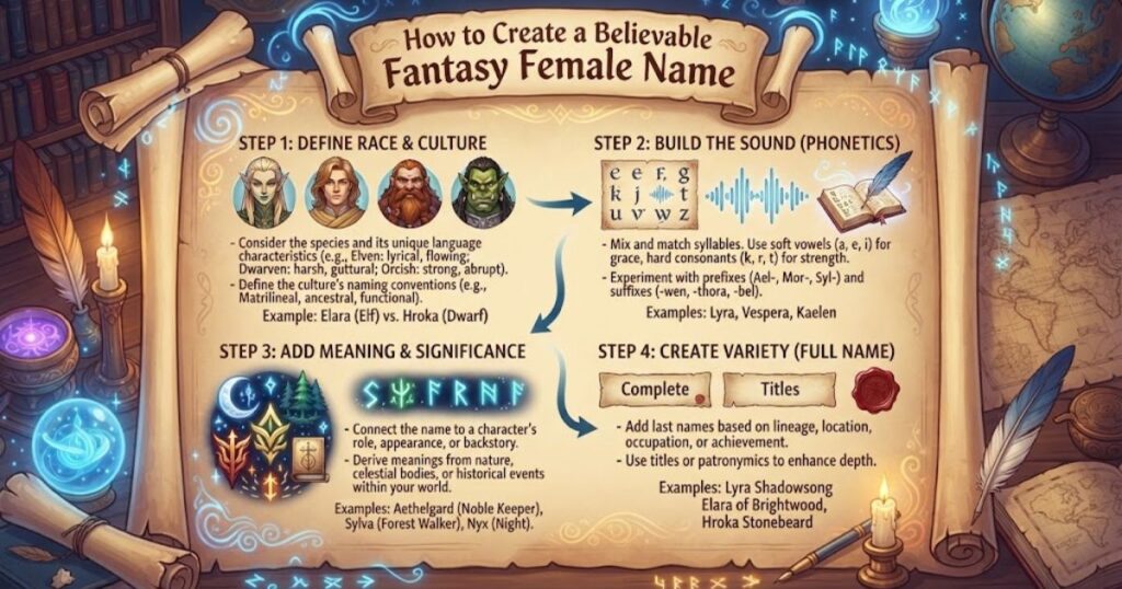 How to Create a Believable Fantasy Female Name