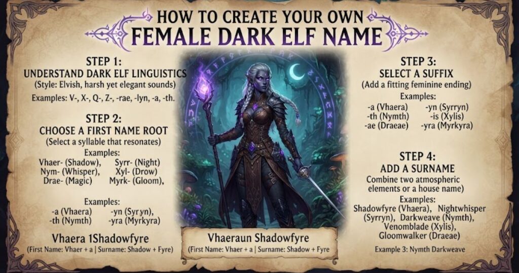 How to Create Your Own Female Dark Elf Name