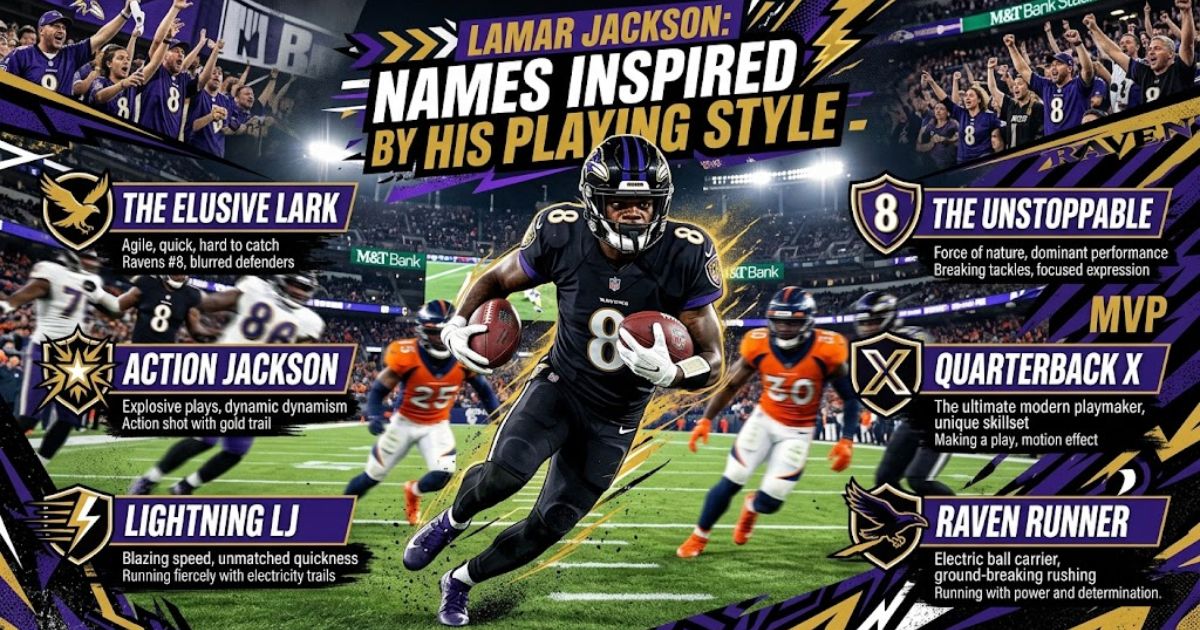 Lamar Jackson Names Inspired by His Playing Style
