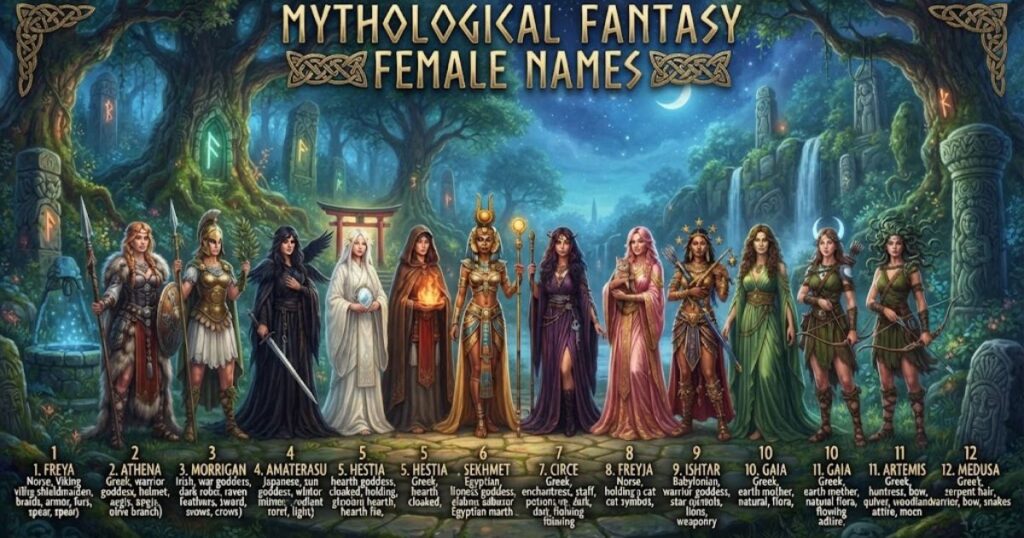 Mythological Fantasy Female Names